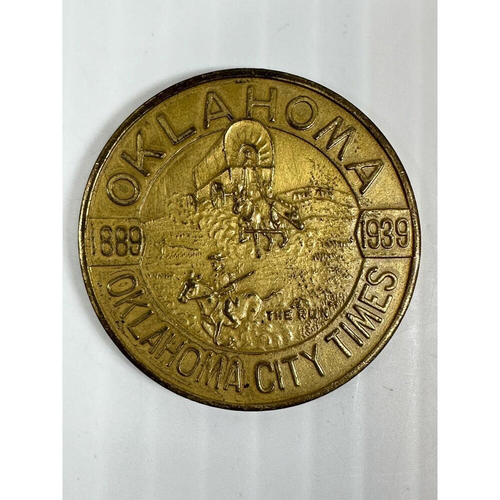 Vintage Oklahoma City Times‎ 1889-1939 Bronze Token The Oklahoma Publishing Co